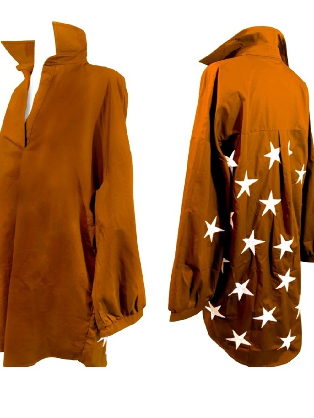 Spirit Dress Burnt Orange Lucky Stars Oversized Midi Dress L/XL